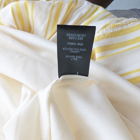 Torrid Dresses Torrid Maxi Seersucker Tiered Dress yellow and white  Size3 - Picture 10 of 11